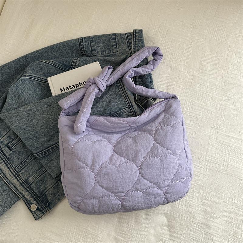 Large Capacity Autumn Winter Pleated Dumpling Shoulder Crossbody Bag