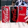 Чехол C-COCA Логотип C-COLA из ТПУ-силикона Для IPhone 11 12 13 14 15 16 17 Pro Max Ударопрочный Прозрачная задняя крышка