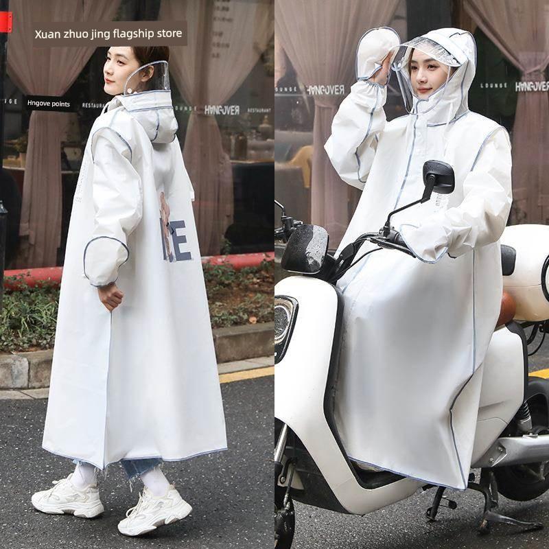 Raincoat Women's Long Full Body Rainstorm Prevention Electric Battery Car Adult Outer Wear Thickened Single Riding Special Poncho