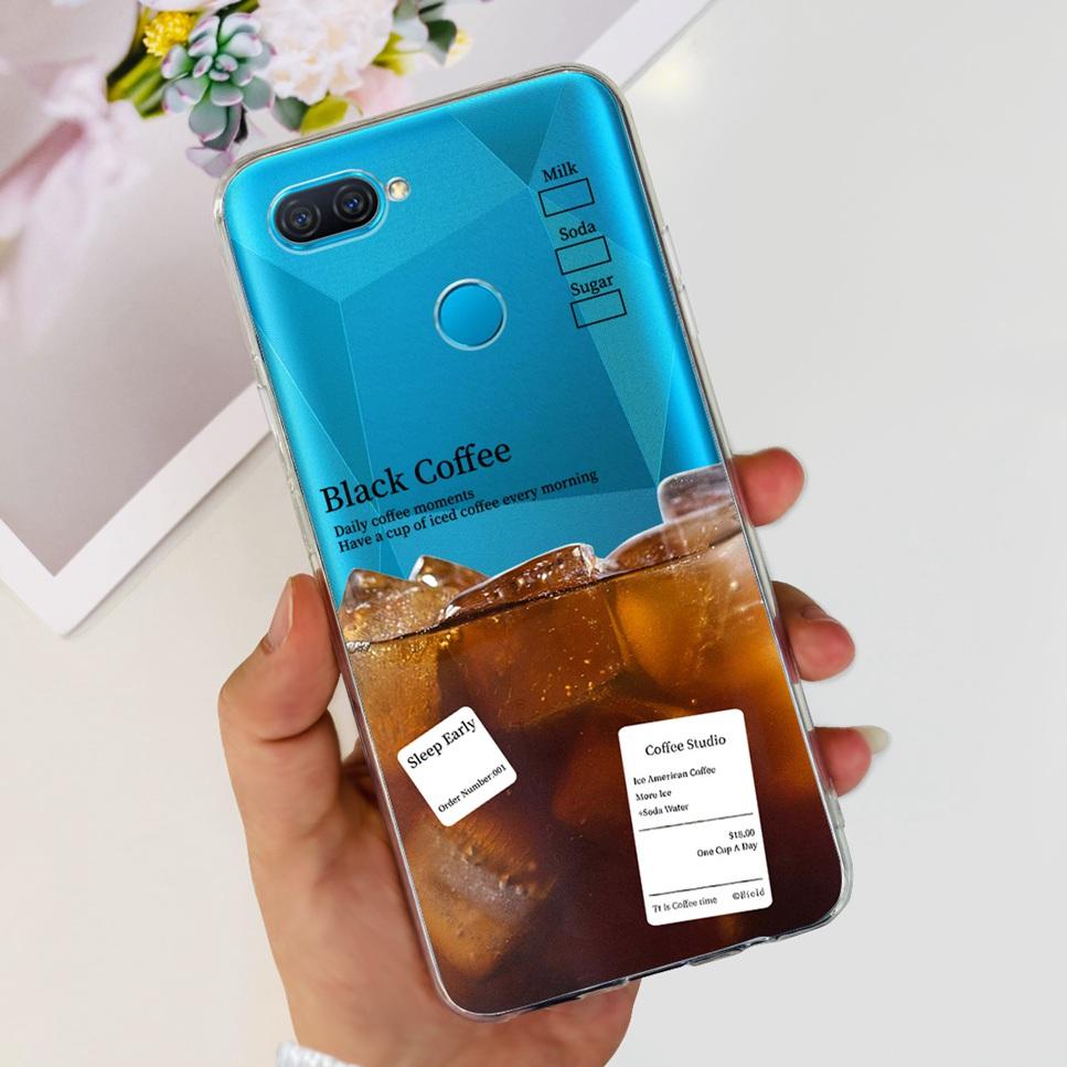 Case For Oppo A12 6.22" Cute Cartoon Dinosaur TPU Soft Silicone Clear Cover For Oppo A12 A 12 CPH2083 Phone Case Funda Bumper