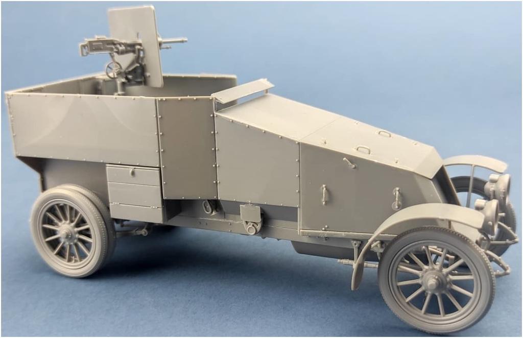 Copperstate Models 1/35 Французский бронеавтомобиль 1914 года Тип ED Пластиковая сборная модель COP35013 (Формованный цвет)