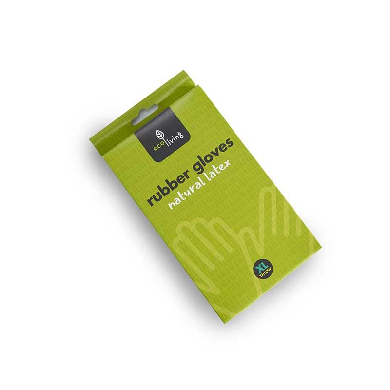Перчатки из натурального латекса - зеленые