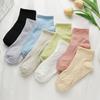 Женские носки карамельного цвета, носки-лодочки, хлопковые, впитывающие пот, короткие носки для девочек, спортивные носки