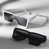 Square Oversized Sunglasses Men Simple One Piece Glasses Men Women Fashion Punk Eyewear