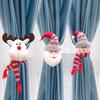 Christmas Cartoon Doll Window Curtain Buckle Rubber Band Decoration Supplies Decoration Christmas Christmas Curtain Buckle