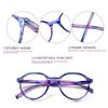 Turzing Round Reading Glasses for Women Men Spring Hinge Lightweight Pattern Print Eyewear