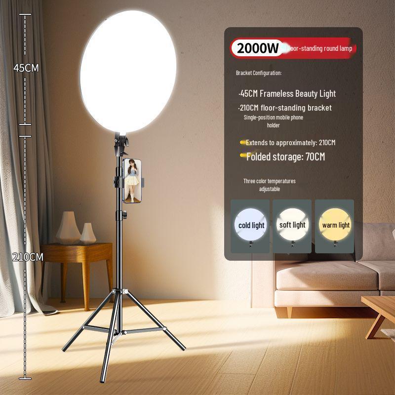 Светодиодный бестеневой ключевой свет для бьюти-студии во весь экран для профессиональной прямой трансляции