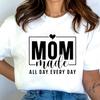 Женская модная футболка с принтом 'Mom Life' Смешные топы Повседневная женская футболка Топы blessed mama Футболка для мамы мальчиков Эстетичная одежда для мам