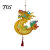 Hand Painted Lantern Kit Chinese Dragon Fish Kit, DIY Coloring Crafts for Mid-Autumn Assembly Toy Festival, Handmade Handheld Wooden Kids Adults