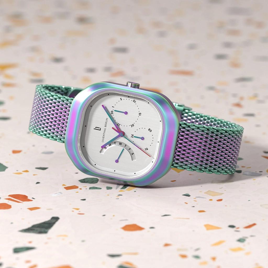 Lilianthal Berlin Multifunction Made in Multicolor Watch, Germany, M1-004-SB023IB, Women's,