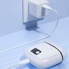 Electric Nail Clipper with Light, 2 in 1 Automatic Nail Trimmer and Polisher, White
