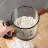 Yousheng 250 мл пластиковый стаканчик сито для муки с мелкой сеткой, простое в использовании, чистое, ручное, многофункциональное, компактное сито для муки