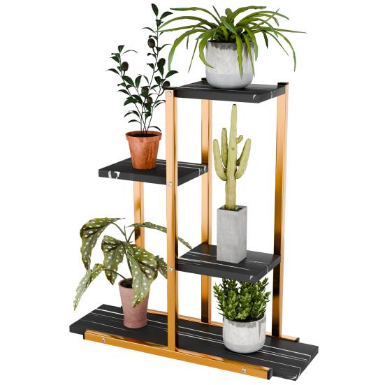 Подставка для растений комнатная многоярусная подставка для комнатных растений, многоуровневая угловая подставка для цветов для гостиной, многослойная полка для растений из кованого железа