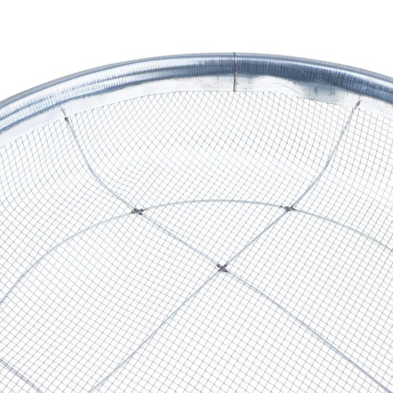Rust Resistant Stainless Steel Soil Sieve 42cm Dia 3mm Hole Sand Stone Filter for Gardeners Yard Maintenance