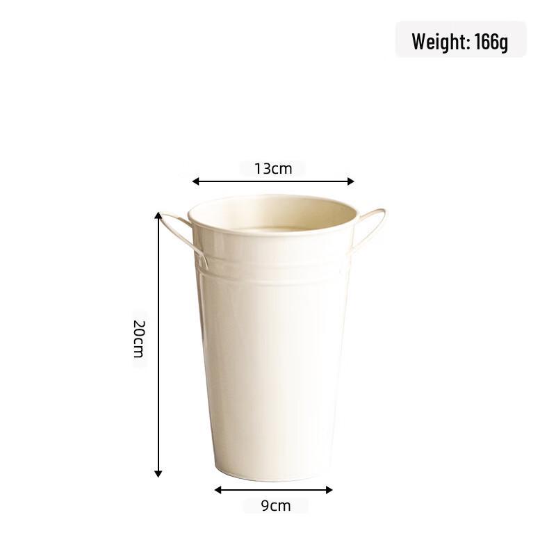 MOJY Decorative Metal Floral Bucket for Floor Arrangement