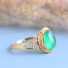 Green Onyx Gemstone Ring Handmade Ring