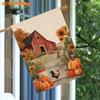 2D Flat - 2D Flat, Autumn Thanksgiving, Farmhouse, Rooster And Barn, Pumpkin (3) - FlagDouble-Sided Garden Flag Courtyard Decoration, Outdoor Decorati