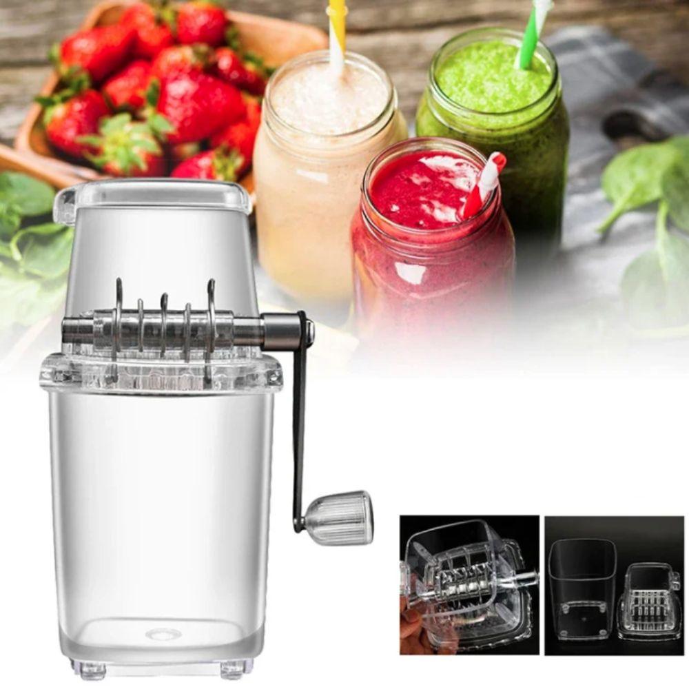 Mini Manual Ice Crusher Hand-cranked Breaking Ice Machine Smoothie Maker Ice Shaver  Summer