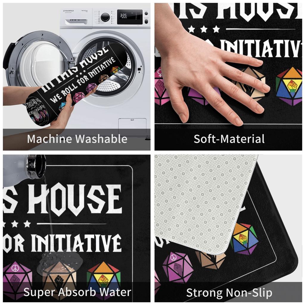 Dnd Game House Initiative Front Floor Door Entrance Mat Outdoor  Kitchen Bath Doormat Living Room Carpet Rug