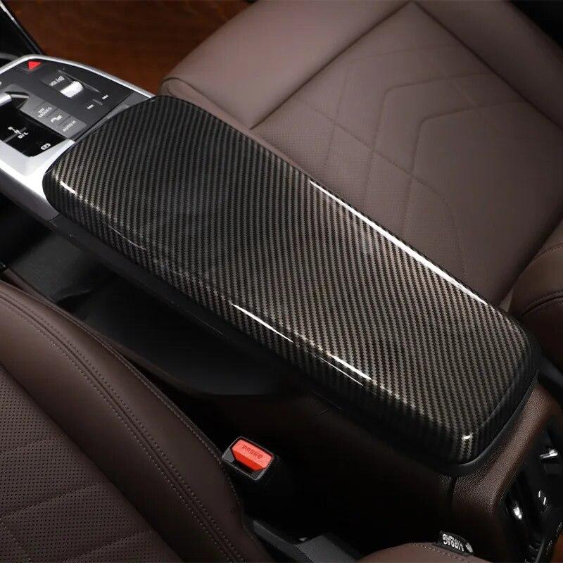 Для BMW X1 U11 2023 2024 ABS Carbon Fibre Look Центральная консоль Крышка Отделка Интерьер Декор Авто Аксессуары