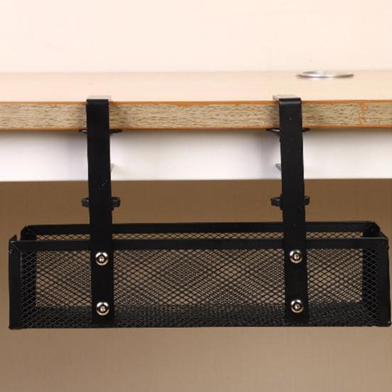 Rack Large Side Opening No Drill Hollow Cable Management Tray Desk Cable