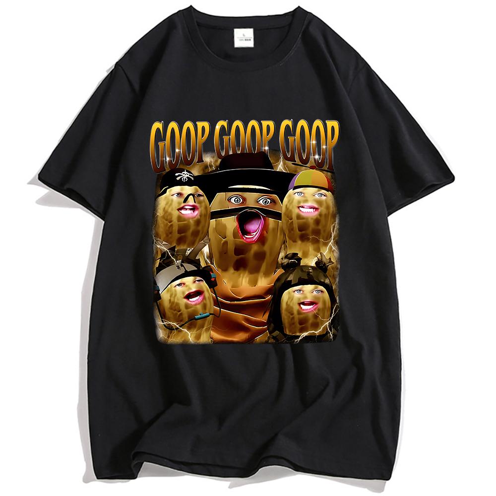 Goop Goop Goop Игровые футболки Arc Raiders Унисекс Уличная одежда Хип-хоп Винтажная уличная одежда С коротким рукавом Хлопок Мужская футболка Свободные футболки