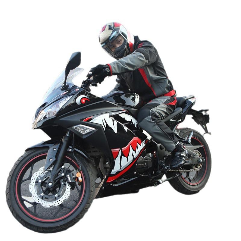 Mens Motorcycle Riding Suit Waterproof Anti-Slip Breathable Mesh Racing Gear Street Track Use