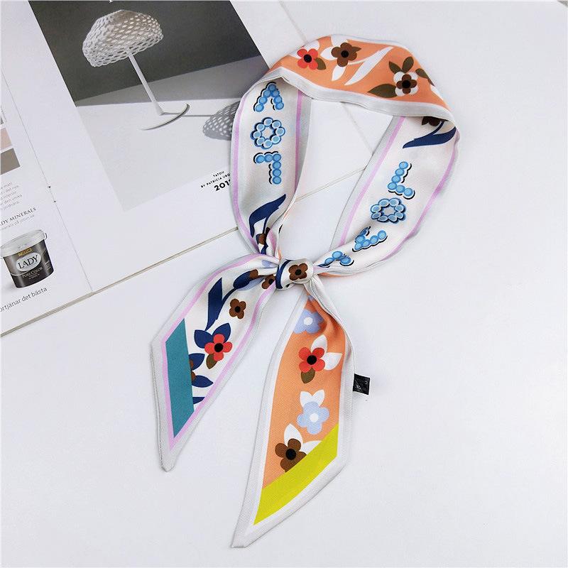 New Scarves Silk Scarves Women'S Spring And Autumn Season Long Decorative Professional Scarves Summer Thin Styles Paired With Shirts Stylish
