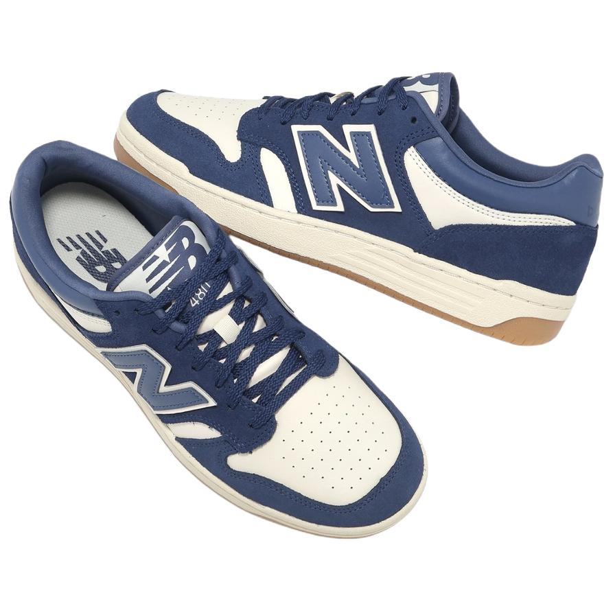 New Balance 480 Vintage Indigo Gum Унисекс Кроссовки Синий Темно-Синий Льняной BB480LPC