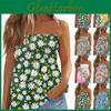 Tube Womencute Tops Sexy For Off Shoulder Print Sleeveless Tshirt
