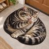 Absorbent Bedroom Floor Mat Non Slip Animal Bathroom Rug 3D Cat Print Doormat  Entryway Decor