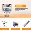 N86 Laptop Bracket 360 ° Rotating Lifting Aluminum Alloy Computer Bracket Laptop Desktop Bracket Grey
