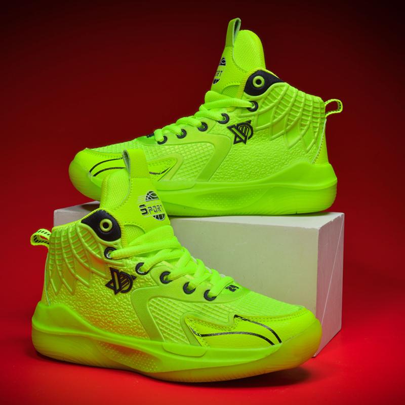 Детская спортивная обувь 31-40, дышащая детская баскетбольная обувь с сеткой, студенческая спортивная обувь