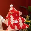 Holiday Home Decoration Plush Christmas Tree Pillow Festive Christmas Tree Plush Pillow Stuffed Throw for Holiday