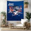Mbappe Custom Your Name Wall Decor Tapestry Art For Pet Memorial Birthdaywedding Party Backdrop Family Gift
