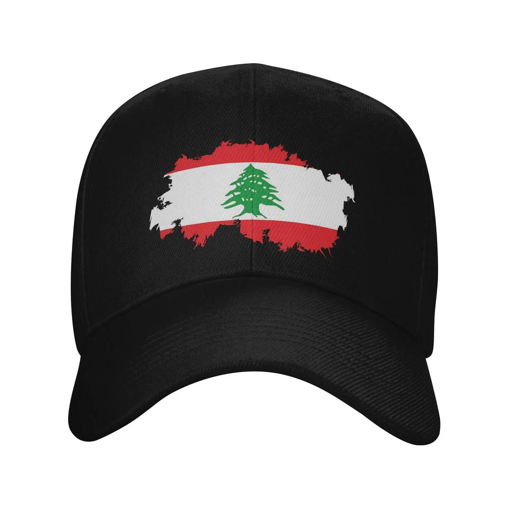 New Lebanon Flag Sun Baseball Cap Summer UnisexTeens Print Trucker Hat Breathable Vintage Hiking Fishing Baseball Caps
