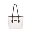 Trendy Medium-sized Pu Tote Bag For College Students With Comfortable Shoulder Strap