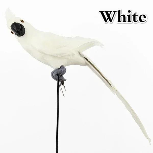 Новый Креативный 45см Симуляция Попугая Ручная Работа Пена Перо Ара Газонная Фигурка Орнамент Подделки Животное Птица Садовый Реквизит Украшение