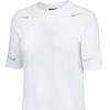 Nike Футболка женская с логотипом, с круглым вырезом, дышащая, с коротким рукавом, со спущенным плечом, белая DA3190-100