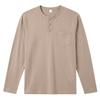 Relaxed Fit Casual Men S Long Sleeve Henley Neck T Shirt With Pocket