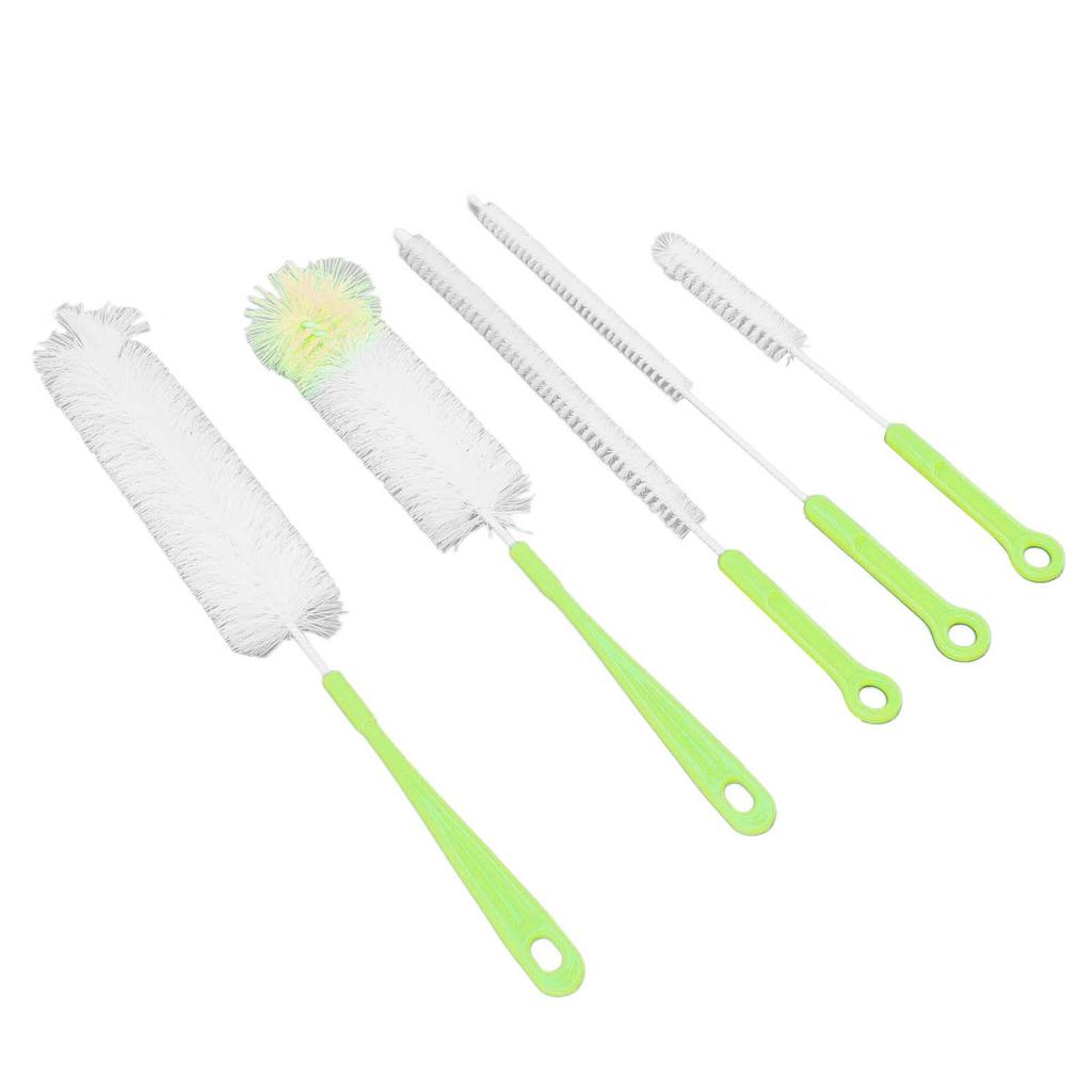 Bottle Brush Set Food Grade Long Handle 5 Types Water Bottle Cleaner for Wine Sports Bottles