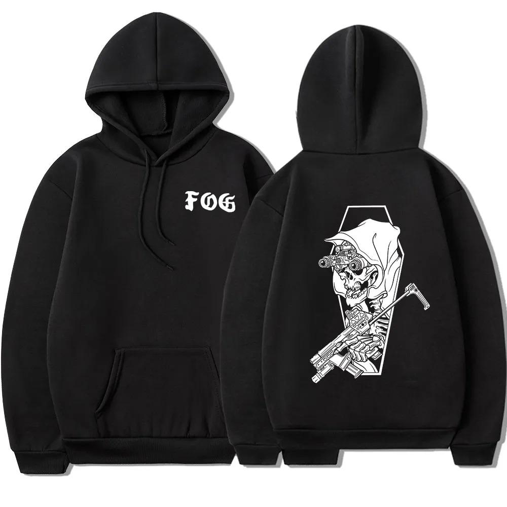 Gbrs Forward Observations Group Hoodie Punk Skeleton Hoodies Gothic Clothes Men Women Fashion Vintage Graphic Hooded Sweatshirt