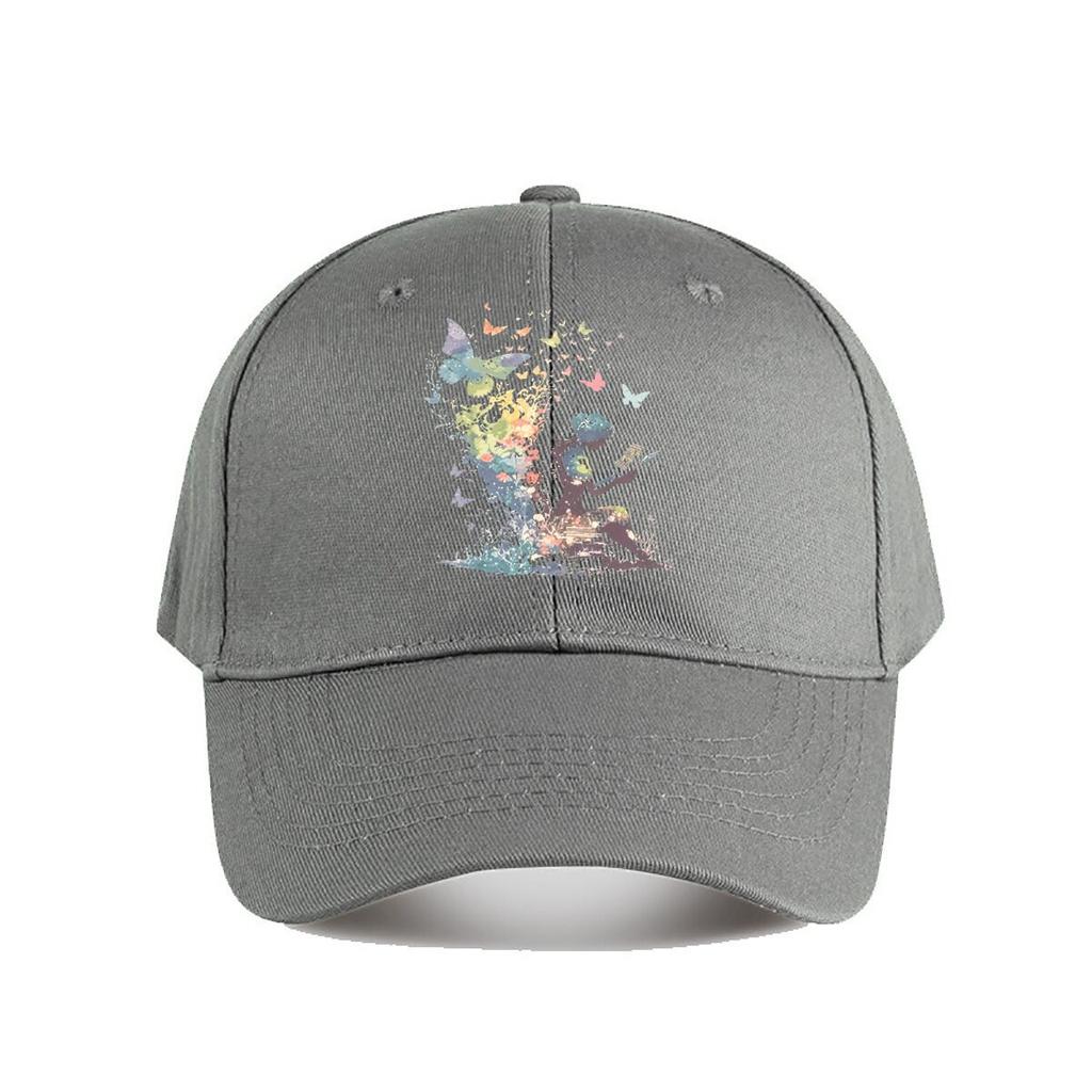 Watercolor Butterfly Fairy Reading Book Magical Library Art Baseball Cap Fashion Unisex Sunhat Womens Outdoor Sports