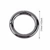 20 Pcs Round Round Carabiner Spring Snap Clips Zinc Alloy Keychain Buckle  Outdoor Activities