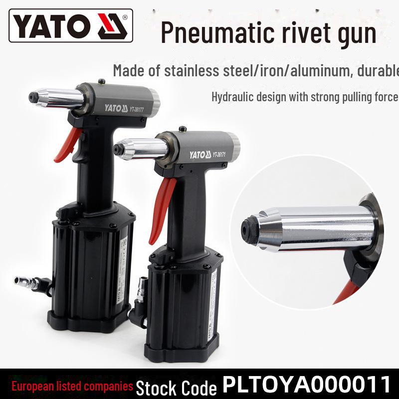Пневматический заклепочник YATO и инструмент для вытяжной клепки