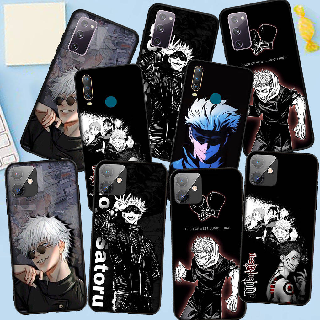 Чехол для телефона Samsung Galaxy S25 S24 S23 iPhone 16 15 Xiaomi Redmi Note 14 13 12 16E X 11 Pro Max Moto Huawei Comics Gojo Satoru Jujutsu Kaisen Cover