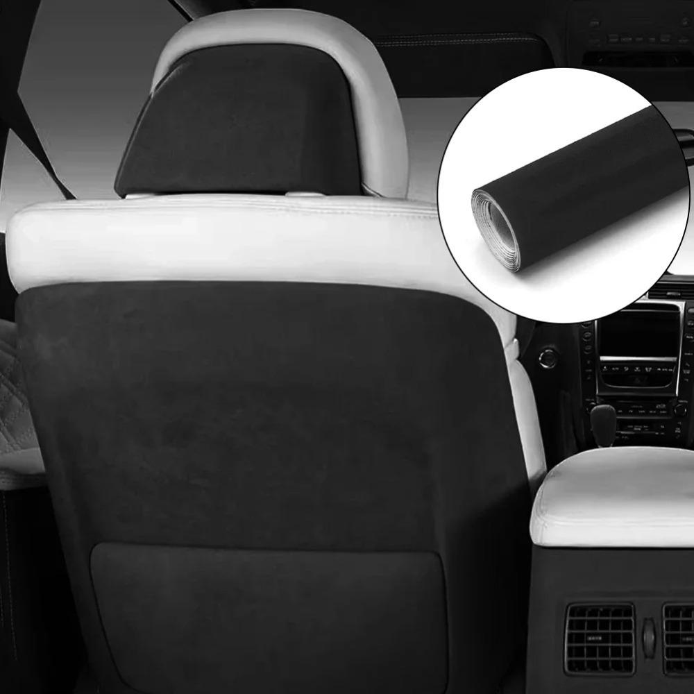 Замшевая кожа Клейкая ткань Самоклеящаяся DIY наклейка Прочная Модификация интерьера автомобиля