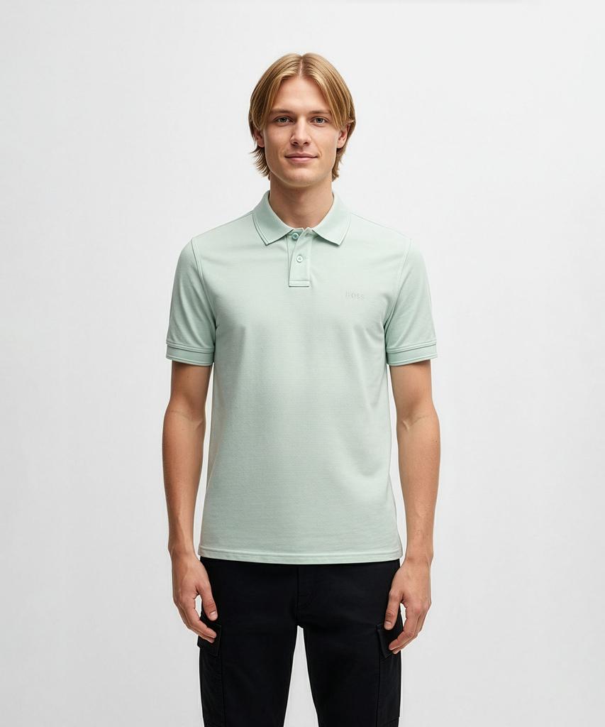 BOSE Cotton Pique Short Sleeve Polo Shirt Regular Fit 50507813_474