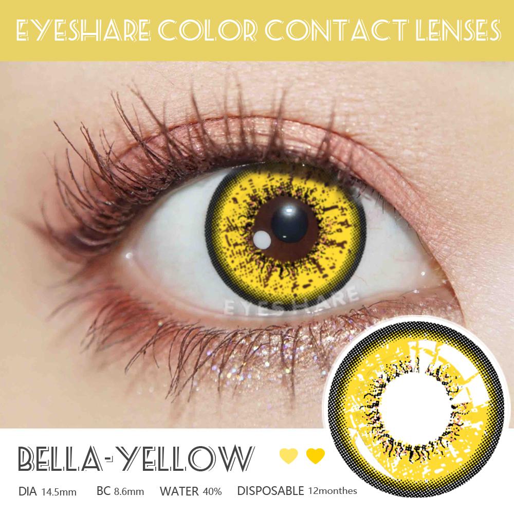 Eyeshare Cosplay Contact Lenses Big Eye Anime Colored Contactlen Blue Lens Red Contact Fashion Soft Color Cosmetic Lenses for Halloween
