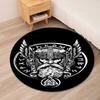 Viking Printed Round Rug Carpet Chair Rug Area Rug Entryway Doormats,for Office Chair Living Room Bedroom Kitchen Room.